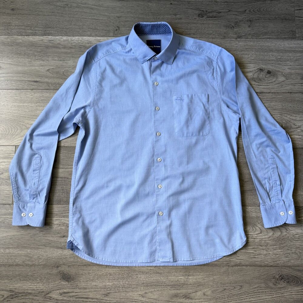 Tommy Bahama Men's Pima Cotton Herringbone Button Down - Size Small